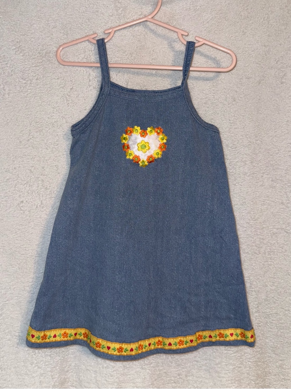 Vintage Small Steps size 3T blue denim dress